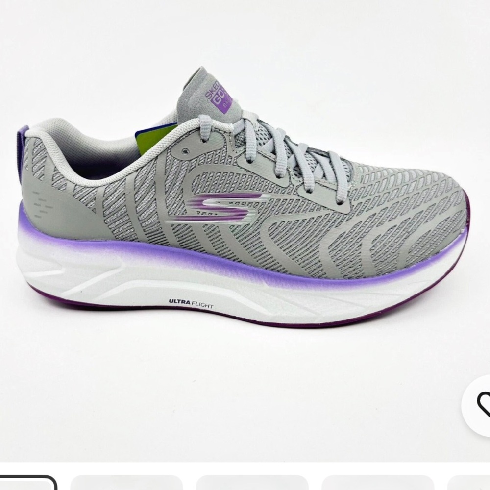 Skechers Go Run Balance 2 Gray Purple Womens Athletic Running Shoes
#9
